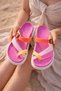Women's Colorful Non-Slip Sole Flexible and Comfortable Beach Pool Sea Home Garden Flip Flops