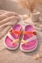 Women's Colorful Non-Slip Sole Flexible and Comfortable Beach Pool Sea Home Garden Flip Flops - 5
