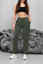 Women's High Waist Lycra Stretchy Carrot Cut Fabric Pants - 6