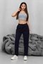 Women's High Waist Lycra Stretchy Carrot Cut Fabric Pants - 6