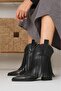 Riez Black Color Tasseled Women's Boots - 2