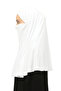 Ready-made Turban Veil Practical Scarf Hijab with Hijab Wedding - Prayer Cover Souffle (XL) - White - 6