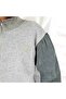 Two-piece gray denim set with zipper - 2