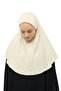 Ready-made Turban Veil Practical Scarf Hijab with Hijab - Prayer Cover Souffle (XL) - Cream - 7