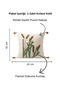 Colorful Reed Punch Embroidered Decorative Tasseled Throw Pillow Cover Cotton 42X42 cm - 3