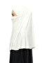 Ready-made Turban Veil Practical Scarf Hijab with Hijab - Prayer Cover Souffle (XL) - Ecru - 4