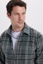 Men's Slim Fit slim fit checkered winter lumberjack shirt - 2