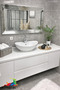 Matte White Furniture Cabinet Table Covering Foil 100 cm X 3 Meters - 5