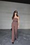 Slit Fit Pants-Brown - 2