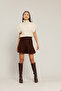 Short knit skirt