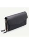Uderra Women's Genuine Leather Black Floater Leather Wallet Shoulder Bag- S1Kz0335 Black Floater Leather Wallet