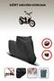 Black Rear Bag Lock Incompatible Dorado Arcon 150 Compatible Motorcycle Tarpaulin, 4 Seasons