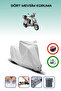 Gray Lock Compatible Rks Bevely 125 Compatible Motorcycle Tarpaulin Waterproof