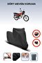 Black Rear Bag Lock Incompatible Honda Cgl 125 Compatible Motorcycle Tarpaulin, 4 Seasons