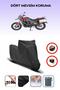 Black Rear Bag Lock Incompatible Mondial Rx1 Compatible Motorcycle Tarpaulin, 4 Seasons