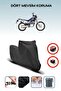 Black Rear Bag Lock Incompatible with Kanuni Cheetah 125 Compatible Motorcycle Tarpaulin, 4 Seasons