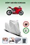 Gray Lock Compatible Ducati Panigale 1199 R Compatible Motorcycle Tarpaulin Waterproof