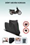 Black Rear Bag Lock Incompatible Rks Jaguar 100 Compatible Motorcycle Tarpaulin, 4 Seasons