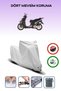 Gray Lock Compatible Kanuni Rokko 150 Compatible Motorcycle Tarpaulin Waterproof