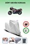 Grey Lock Compatible Honda Cbx 750 F Compatible Motorcycle Tarpaulin Waterproof