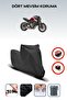 Black Rear Bag Lock Incompatible Honda Cb 650 R Compatible Motorcycle Tarpaulin, 4Seasons