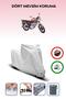 Gray Lock Compatible Kuba Cg 100/Km125-6 Compatible Motorcycle Tarpaulin Waterproof