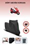 Black Rear Bag Lock Incompatible Dorado Sandor 150 Compatible Motorcycle Tarpaulin, 4 Seasons