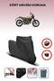 Black Rear Bag Lock Incompatible with Ducati Scrambler Classic Compatible Motorcycle Tarpaulin, 4 Seasons