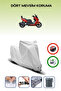 Gray Lock Compatible Yuki Huracan Tr250T Compatible Motorcycle Tarpaulin Waterproof