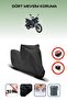 Black Rear Bag Lock Incompatible Rks Rk100-R Compatible Motorcycle Tarpaulin, 4 Seasons