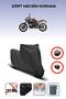 Black Rear Bag Lock Incompatible Bmw R Nine t Scrambler Compatible Motorcycle Canvas, 4Seasons