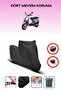 Black Rear Bag Lock Incompatible Piaggio Et4 150 Compatible Motorcycle Tarpaulin, 4 Seasons