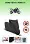 Black Rear Bag Lock Incompatible with Kawasaki Z 500 Compatible Motorcycle Tarpaulin, 4 Seasons