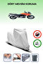 Gray Lock Compatible Kawasaki Klv 1000 Compatible Motorcycle Tarpaulin Waterproof