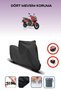 Black Rear Bag Lock Incompatible Rks Reale 125 Compatible Motorcycle Tarpaulin, 4 Seasons