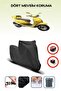 Black Rear Bag Lock Incompatible Kuba Brilliant 50 Compatible Motorcycle Tarpaulin, 4 Seasons