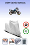 Grey Lock Compatible Cfmoto 800Mt Touring Compatible Motorcycle Tarpaulin Waterproof