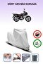 Gray Lock Compatible Yuki Forza 100 Compatible Motorcycle Tarpaulin Waterproof