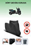 Black Rear Bag Lock Incompatible Piaggio Mp3 530 Compatible Motorcycle Tarpaulin, 4 Seasons