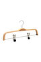 Wooden 8178 Latch Skirt Hanger Natural Color 4 Pieces - 3
