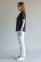 Women's Knitted Short Sleeve V-Neck T-Shirt - 5