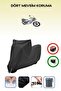 Black Lock Compatible Kuba Cg 50 Pro Ultra Compatible Motorcycle Tarpaulin Waterproof