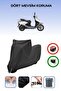 Black Lock Compatible Honda Spacy 110 Compatible Motorcycle Tarpaulin Waterproof
