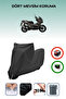 Black Lock Compatible Yuki Adventure 150 Compatible Motorcycle Tarpaulin Waterproof