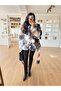 Black-Camel Vivien Fleece Fur with Belt - 1547