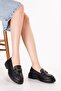 Genuine Leather Thick Sole Lightweight Oxford Shoes Erp.742 Black - 7