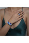 Mine Copper Bracelet & Ring Set – Blue & White - 3