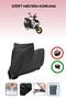 Black Lock Compatible Arora Ar 50-11 Ares Compatible Motorcycle Tarpaulin Waterproof