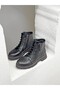 D25Kb-4250 Genuine Leather Boots with Zipper Detail