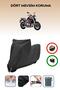 غطاء دراجة نارية متوافق مع Benelli BN 302 متوافق مع اللون الأسود مقاوم للماء